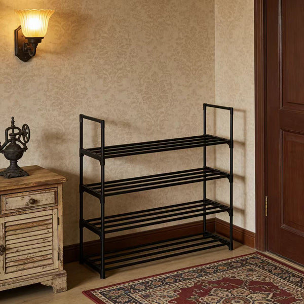 4-Layer Metal Shoe Rack Shoe Storage Organizer Shoe Storage Rack Save Space Used In Living Room Passage Corridors And Cloakrooms
