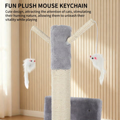 Pet Wall Furniture, 3pcs Cat Shelves with Scratching Posts, Scratching Pads, Perches, Cat Wands, Toy Balls, Corner Design Cat Wall Shelves for Indoor Cats, Kittens, Light Grey
