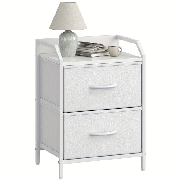 2 Drawers Bedside Table, Small Nightstand For Bedroom, Chest Of Drawers Bedroom, Storage Drawers For Living Room, Hallway