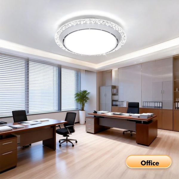 LED Ceiling Fan Light, 3-Color Dimmable Fan Ceiling Light, Suitable for Living Room, Bedroom, Kitchen, And Study Application with Remote Control, for Room Ventilation