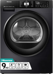 Hisense DH1Q802BW2 60Cm Freestanding 8 KG Heatpump Front Load Tumble Dryer, 16 Programmes, Auto Dry, Steam Refresh, Allergy Care - White