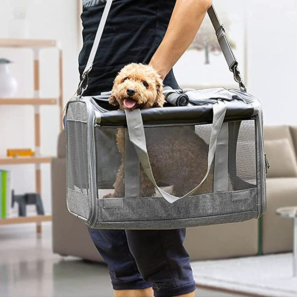 Large Pet Carrier Bag Portable Soft Fabric Fold Dog Cat Puppy Travel Bag in UK