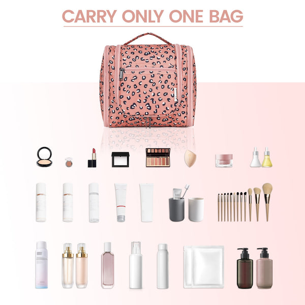 Hanging Toiletry Bag for Women Travel Makeup Bag Organizer Toiletries Bag for Cosmetics Essentials Accessories Best Toiletry Bag for International Travel Large Capacity Makeup Organizer Bag, Christmas Gift