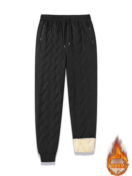 Two-Piece Men'S Casual Suit, Fleece-Lined And Thickened Men'S Jacket And Pants, Heavy And Thick Men'S Top And Bottom, Winter Sports Casual Zipper Cardigan Jacket, Fleece-Lined Warm Jacket, Lamb Fleece Lining, Couple'S Same Style for Men And Women