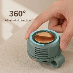 Mini Clip on Fan, Ultra Compact 360° Portable Handheld Fan, 50% Smaller with High Density Battery, Long Lasting Desk Fan, Good item for Travel, Outdoor