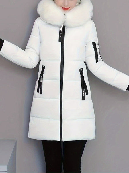 Women's thick and warm winter coat - Cold-proof jacket, suitable for daily and formal occasions - Fashionable outerwear, Women's winter clothing, formal coat, casual coat, mid-length design, easy to care for material, durable fabric