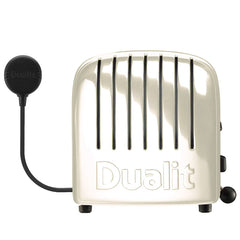 Dualit 4 Slot Classic Toaster with Sandwich Cage, Canvas White 40592