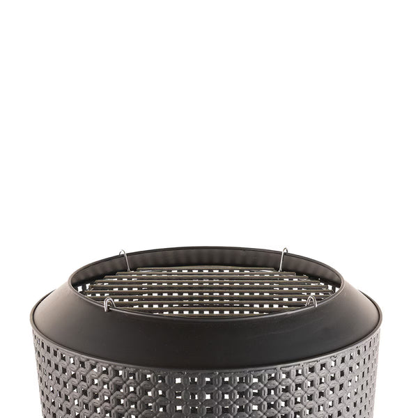 Redfire Midland Wood Burning Fire Basket + BBQ Grill