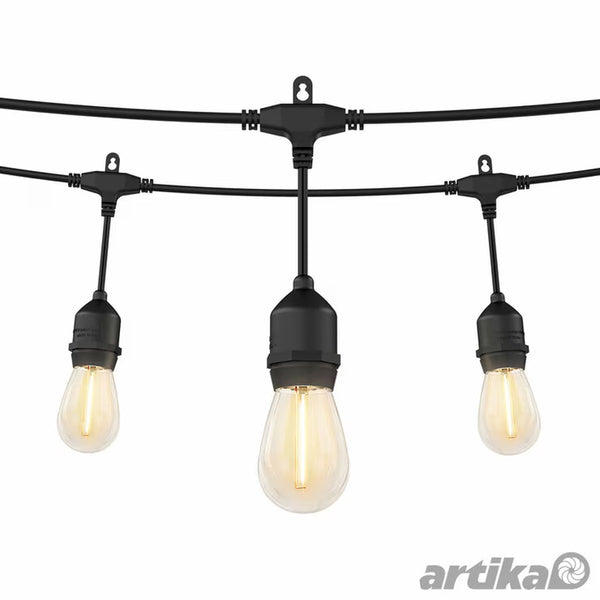 Artika Eclipse 42Ft (12.8M) 20 LED Outdoor Solar String Lights Set