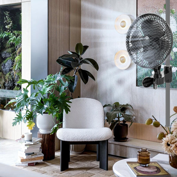 Portable Clip-on Fan, Rotatable Silent Clip-on Fan, Adjustable Angle, Compact and Portable Design, Suitable for Home Offices, Greenhouses and Growing Sheds.