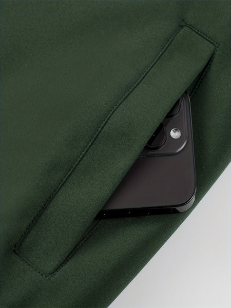 Men'S Casual Bomber Jacket | Spring-Autumn, Non-Stretch, Baseball Collar, Multiple Pockets, Zipper Closure
