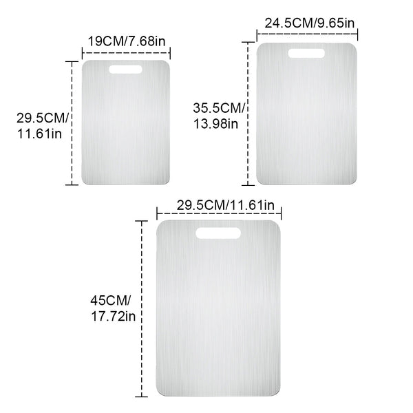 1PC Titanium Cutting Board Double-Sided Titanium Chopping Boards for Kitchen Camping
