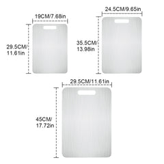 1PC Titanium Cutting Board Double-Sided Titanium Chopping Boards for Kitchen Camping