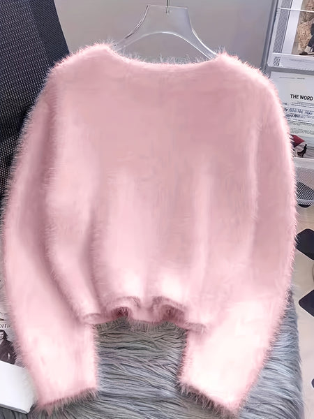Premium Warm Faux Mink Sweater