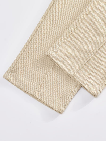 Men's 2pcs Set: Long-Sleeve Shirt and Drawstring Pants - Clean, Comfortable, Breathable
