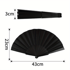 2Pcs Hand Fan Held Portable Spanish Dances Fabric Folding Party Wedding Gift
