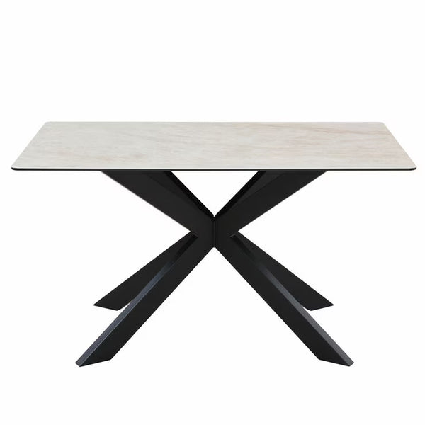 Indus Valley Arden Ceramic Dining Table with Taupe Corner Bench & Low Bench