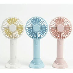 Hand Held Fan Rechargeable Plastic Electric Portable Powerful USB Battery Cooler Cool Summer Fan 3 Speeds