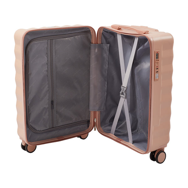 Luggage Set, 2 Piece Case Luggage, 20 Inch Suitcase Sets ABS+ PC Luggage, Travel Suitcase with Cup Holder, Hook, and Small Portable Hand Cabin Case