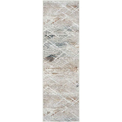 Glitz Grey Abstract Runner, 69 X 229 Cm