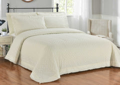 Serenity Stitch Broderie Anglaise Lace Trim Luxury Duvet Cover Set With Pillowcase | Available in 2 Colours & 4 Sizes | Breathable, Wrinkle Resistant & Machine Washable | UK Based Brand | Fast Dispatch from UK Fulfillment Centre
