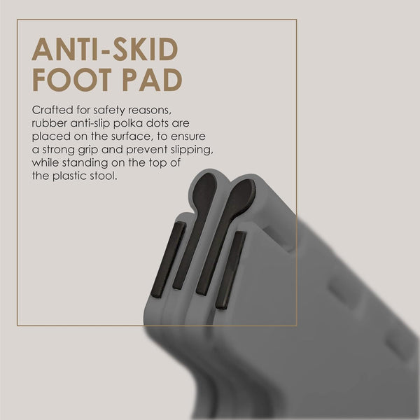 9 Inch Folding Step Stool With Carry Handle & Anti Skid Footpad | Foldable & Collapsible Step Stool