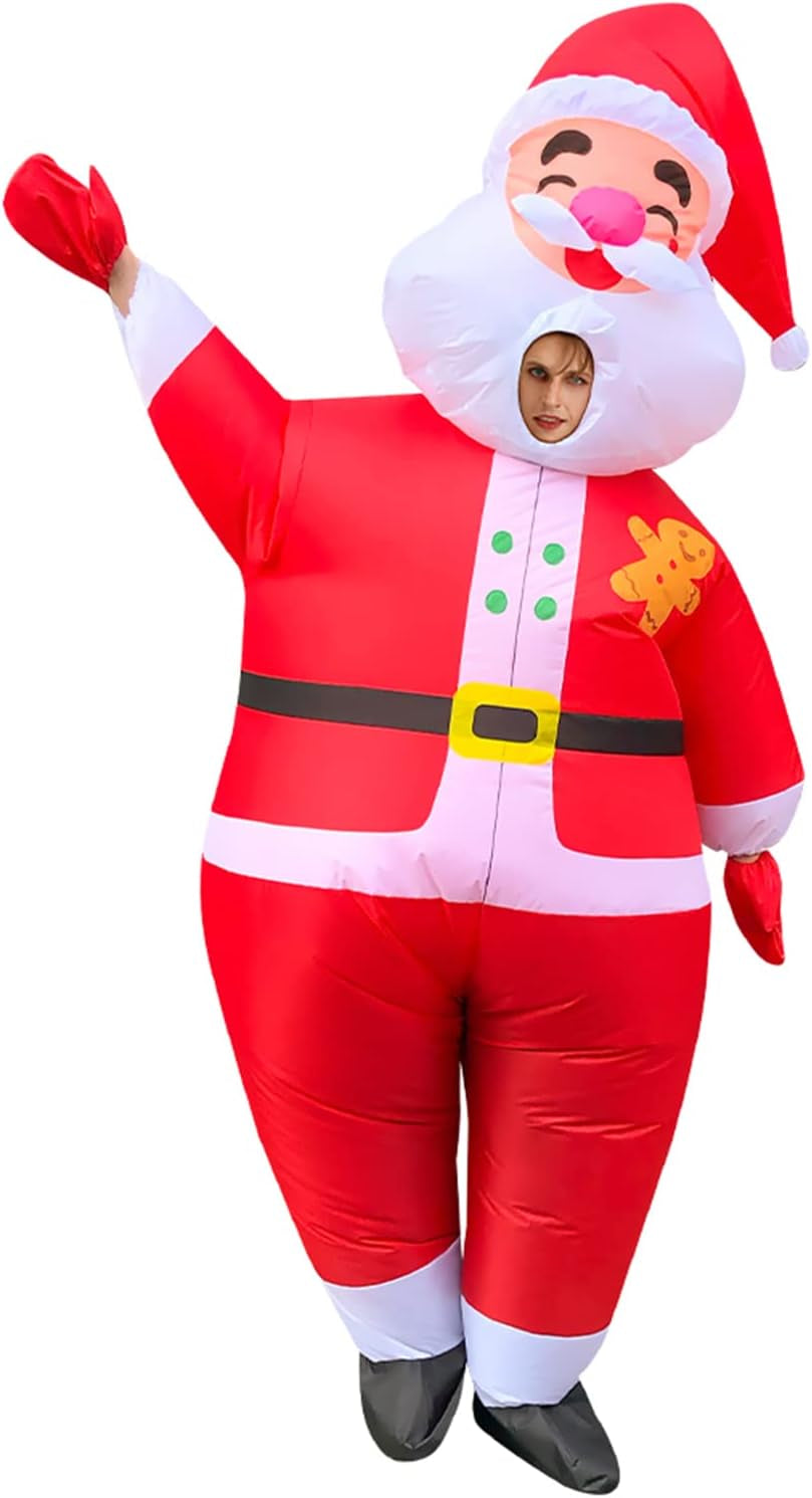 Inflatable Christmas Costume - Blow up Suit for Halloween, Festivals & Carnivals
