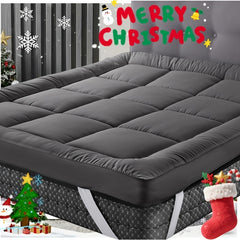 Hotel Quality 10cm Extra Thick Mattress Topper With Deep Fitted Elastic Corners Luxury Mattress Topper For All Seasons And for all Sizes Available Single, Small Double, Double, King, And Super King