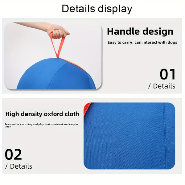 Large Inflatable Herding Ball with Pump - Heavy-Duty Dog Ball with Air Pump for All Breeds, Durable Indoor/Outdoor Play, Training & Herding Games, Easy Inflation, No Batteries/Electricity Required, Safe for Puppies & Adult Dogs, Large Dog Ball for F