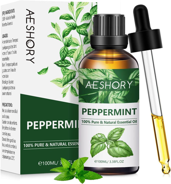 AESHORY Rose Essential Oil 100Ml, 100% Pure Natural Rose Oil for Diffuser, Humidifier, Aromatherapy, Better Sleep, Skin Care, Perfume & Candle Making