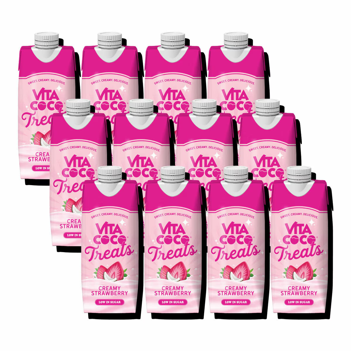 Vita Coco Treats Creamy Strawberry Coconut Water, 12 X 330Ml