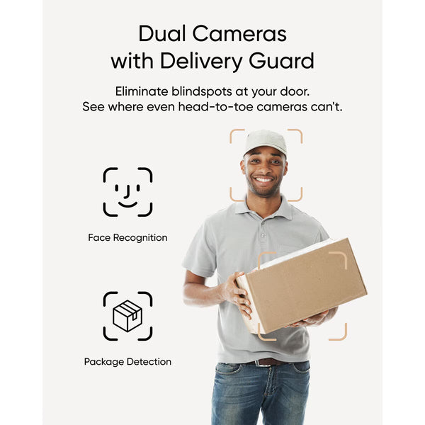 Eufy 2K Video Doorbell E340 8GB Local Storage with Chime - No Monthly Fees