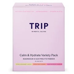 Trip Calm & Hydrate Electrolyte Powder Variety Pack, 30 Count