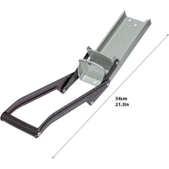 Heavy-Duty Can Crusher for Beer - Wall-Mounted 16oz/500ml Tool with Bottle Opener, Non-Slip Grip Handle, and Easy Setup (Silver)