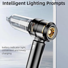 Flexup V-21 Blower & Vacuum, Three Speed Adjustment Functions, Portable & Rechargeable High Power Handheld Cordless Vacuum for Car, High Suction Power, Wireless, Brushless (Black)