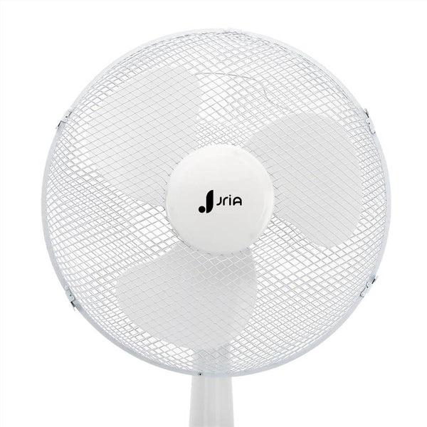 12” Portable Desk Fan – 3-Speed Table Fan with 90° Oscillation, Adjustable Tilt Head & Quiet Operation – Compact Air Circulator for Bedroom, Office, or Home (White)