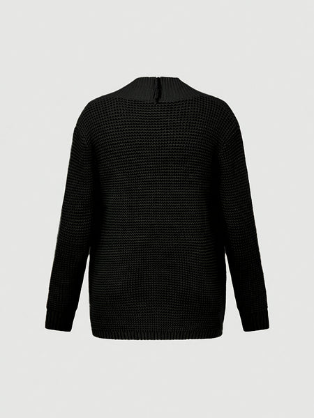 Men'S Casual Long-Sleeved Knitted Cardigan with Pockets in Autumn And Winter New Solid Color Style