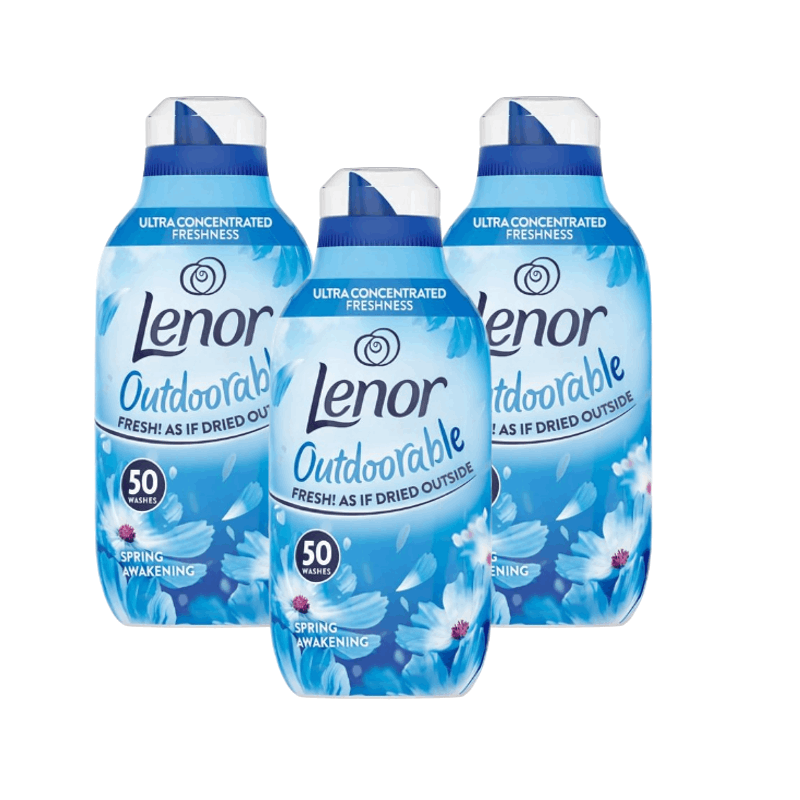 Lenor Outdoorable Fabric Conditioner | Spring Awakening | Ultra Concentrated formula | 50 Washes | 3 x 700ml Bundle