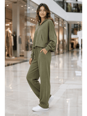 Women'S Soft Touch Tracksuit Set, Zip Up Hooded Jacket & Joggers, Casual 2pcs Lounge Wear Co Ord Outfit, Casual and Sports Wear, Gym Wear Street Wear