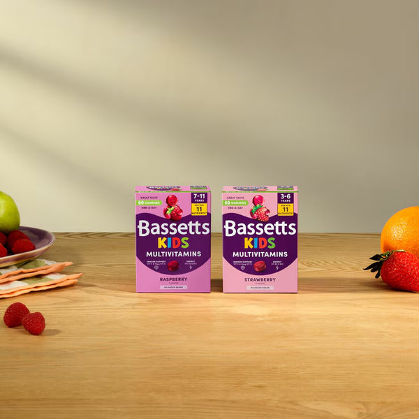 Bassetts Strawberry Multivitamin 3-6 Years, 5 X 30 Count