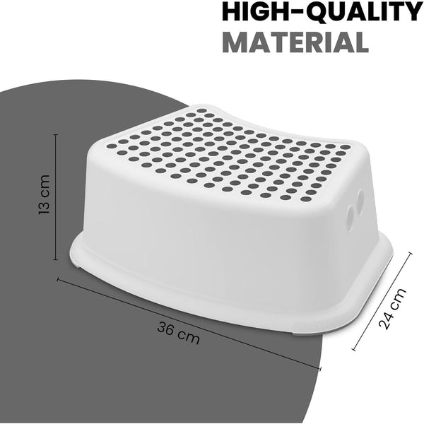 Plastic Child Foot Step Stool Anti-Slip Cover on Top For Children Practical Non-Slip Toilet Step | Toilet Steps For Toddlers | Step Stool | Toddler Step Stool | Toilet Seat & Step, Toilet Stool