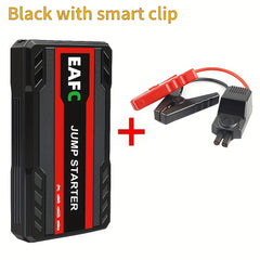 Portable Car Jump Starter Battery Power Bank Emergency Booster with LED Light 12V Auto Starting Device Support Starting 12V Gasoline Cars Up to 3.0L