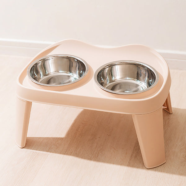 Dog Bowls with Stand, Adjustable Raised Dog Bowl for Large Dogs, Dog Feeding Station with 2 Stainless Steel Dog Bowls, Non-Slip elevated dog bowls