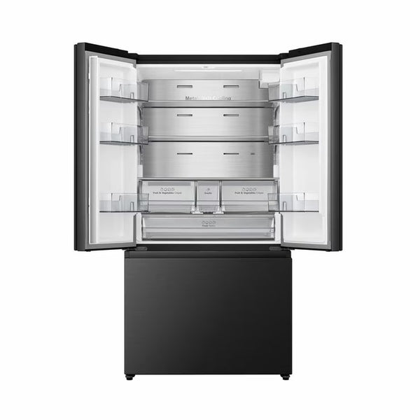 Hisense RF815N4SEFE, French Door Fridge Freezer E Rating in Black Stainless Steel