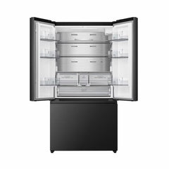 Hisense RF815N4SEFE, French Door Fridge Freezer E Rating in Black Stainless Steel