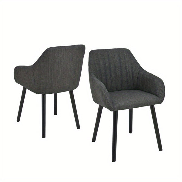 Modern Scandinavian Dining Chairs Suitable for - Ergonomic Armrests & Padded Seats with Cushioned Backrest, Soft /Upholstery & Sturdy Legs - - Modern Chairs, for, or for Company Events (Assembly Required)