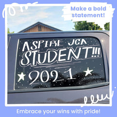 Jumbo White Chalk Pens - 15Mm Window Markers | Pack of 4 White Pens - Use on Cars, Chalkboard, Whiteboard, Blackboard, Glass, Bistro | Loved by Teachers, Artists, Businesses