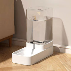 Pet Feeder Pets Food Feeder and Waterer Set 3.8L 2.1kg, 29*13.5*28.5cm, Travel Supply Feeder and Water Dispenser for Dogs Cats Pets Animals