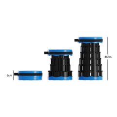 Portable Folding Stool Lightweight Yet More Sturdy with Load Capacity 180KG, Retractable Plastic Foldable Collapsible Stool for Camping Fishing Hiking BBQ Outdoors Indoors Kitchen