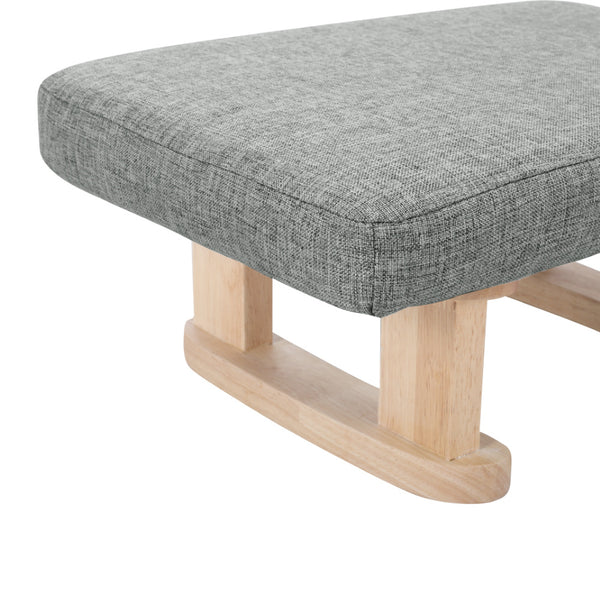 Small Linen Padded Stool Sofa Side Footstool Footrest Hallway Shoe Stool Living Room Bedroom Stool Seat